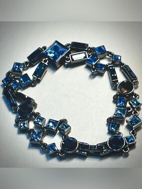 Givenchy Blue Crystal Link Bracelet - Women's Jewelry